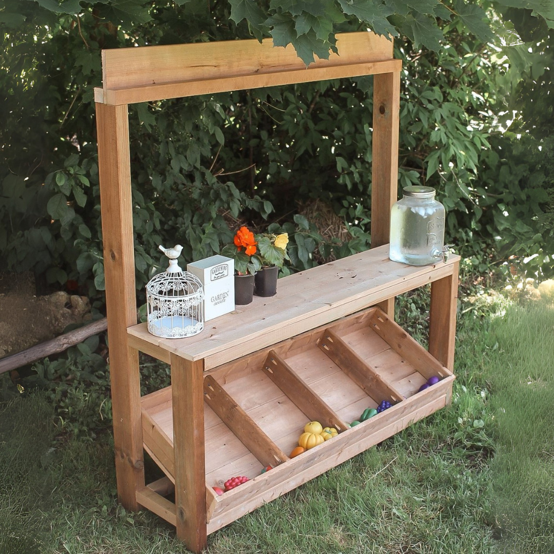 Farmer’s Market Stand Woodworking Plan – DIY Digital PDF | Easy Outdoor Build for Kids