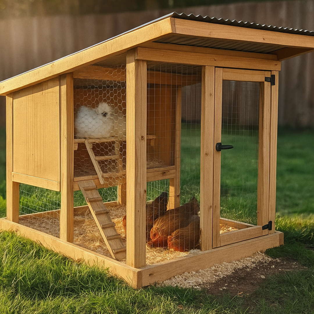 Chicken Coop Woodworking Plan | Easy Backyard Hen House DIY | PDF Digital Download