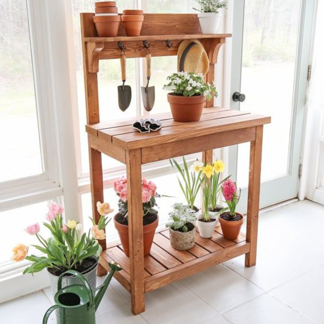 Potting Bench – Printable DIY Woodworking Plan (PDF Download)