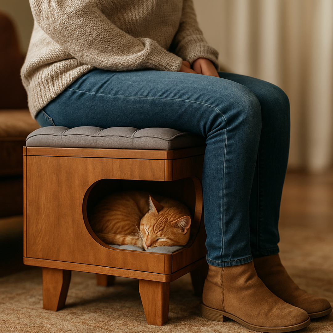 Cat House Chair – 2-in-1 Pet Furniture & Seating | Woodworking Plan