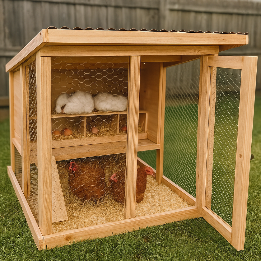 Chicken Coop Woodworking Plan | Easy Backyard Hen House DIY | PDF Digital Download