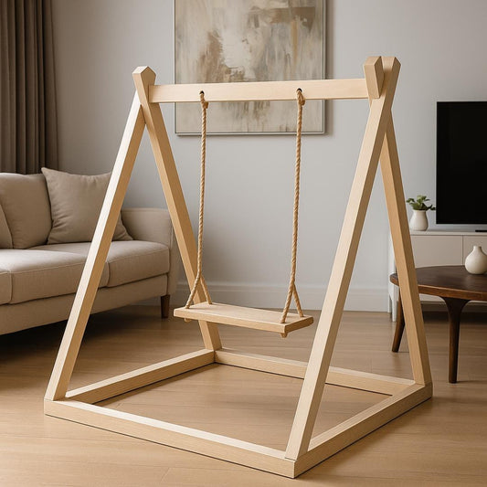 2-in-1 Kids Swing & Baby Cradle Woodworking Plan (PDF Download)