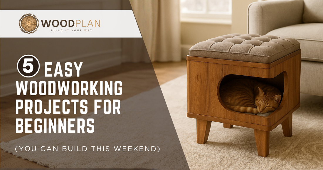 5 Easy Woodworking Projects for Beginners (You Can Build This Weekend)