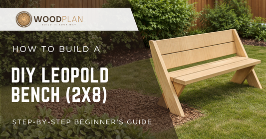 DIY Leopold bench plan cover — beginner woodworking guide