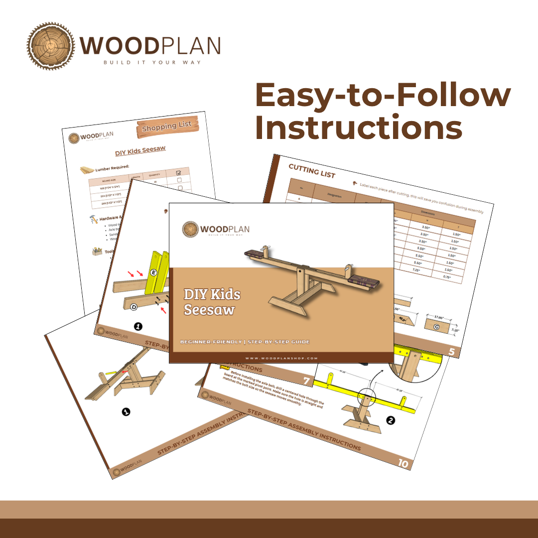 DIY Kids Seesaw Plan | Outdoor Playground Woodworking Guide