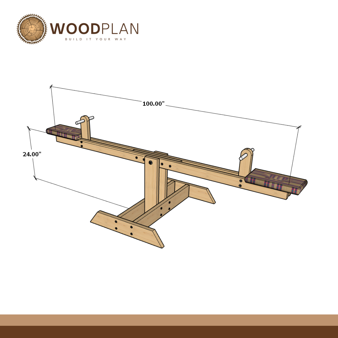 DIY Kids Seesaw Plan | Outdoor Playground Woodworking Guide
