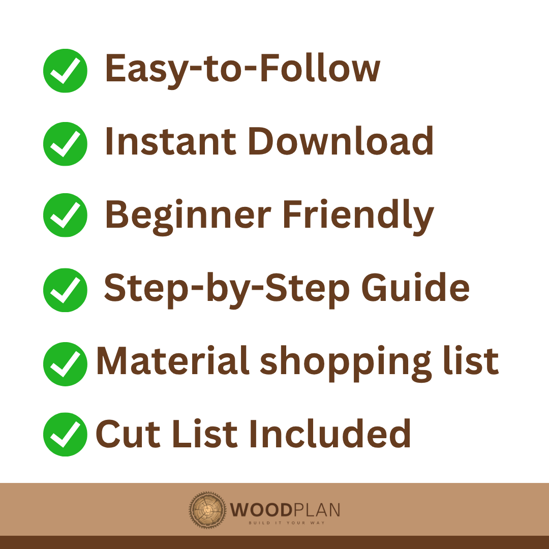 Bench Toy Box with Cushioned Seat: DIY Printable Woodworking Plan (PDF Download)