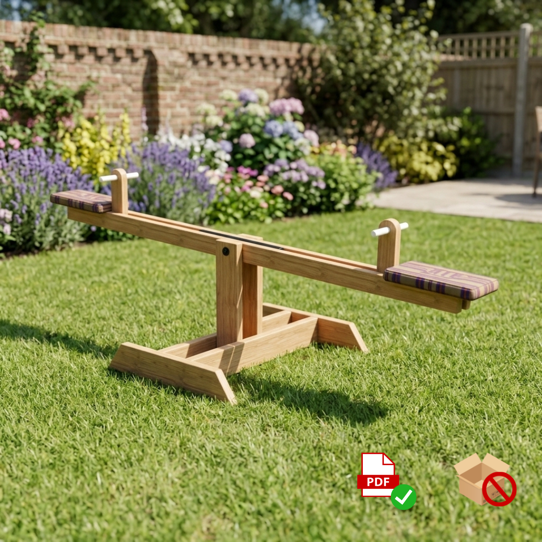 DIY Kids Seesaw Plan | Outdoor Playground Woodworking Guide