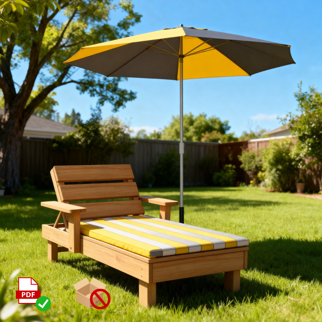 DIY Dog Lounge Chair Plan | Wooden Pet Furniture Woodworking Guide (PDF Download)