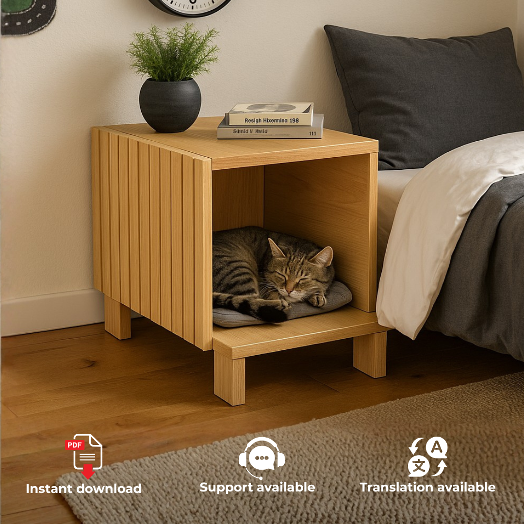 DIY Cat Furniture Plans Bundle PDF – 5 Woodworking Projects