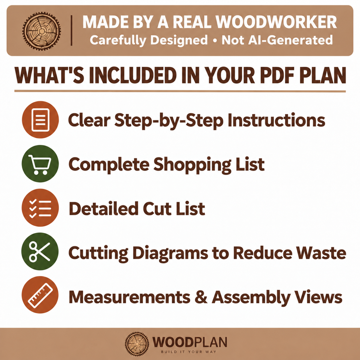 2-in-1 Convertible Ladder Chair – Printable Woodworking Plan (Chair + Step Stool)