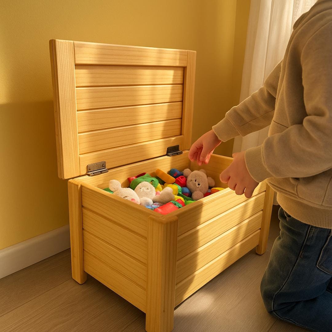 DIY Kids Toy Box Woodworking Plans: Beginner-Friendly PDF (Digital Download)