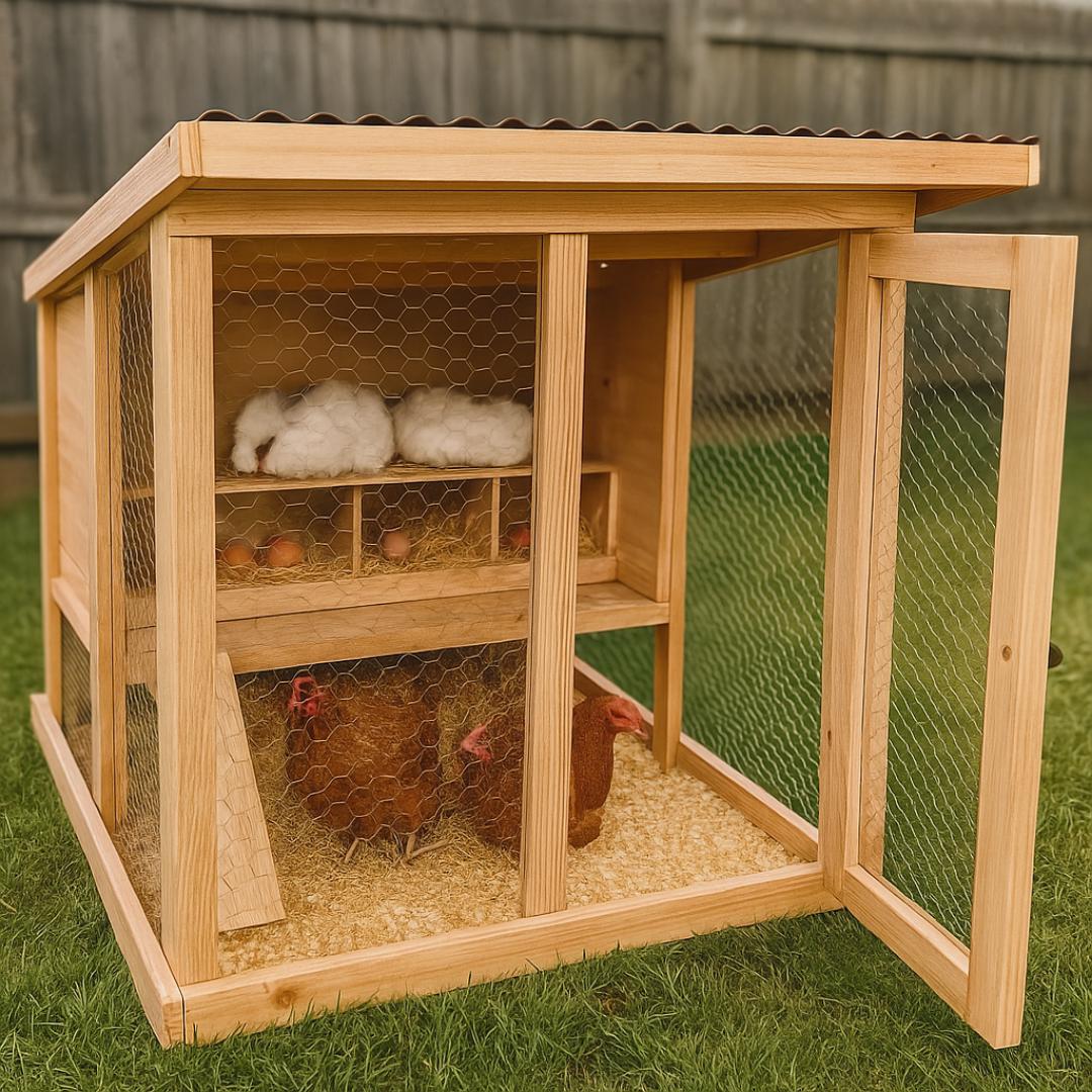 Chicken Coop Woodworking Plan | Easy Backyard Hen House DIY | PDF Digital Download
