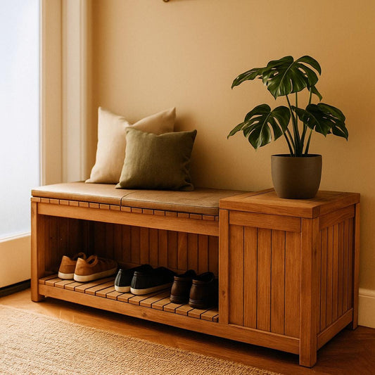 DIY Entryway Bench Woodworking Plan with Storage (Digital Download)