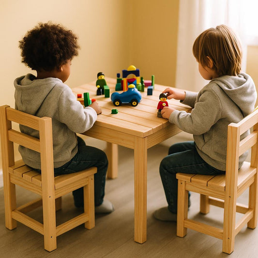 Kids Play Table with Chair Plan: Beginner DIY Woodworking Project (Printable PDF)