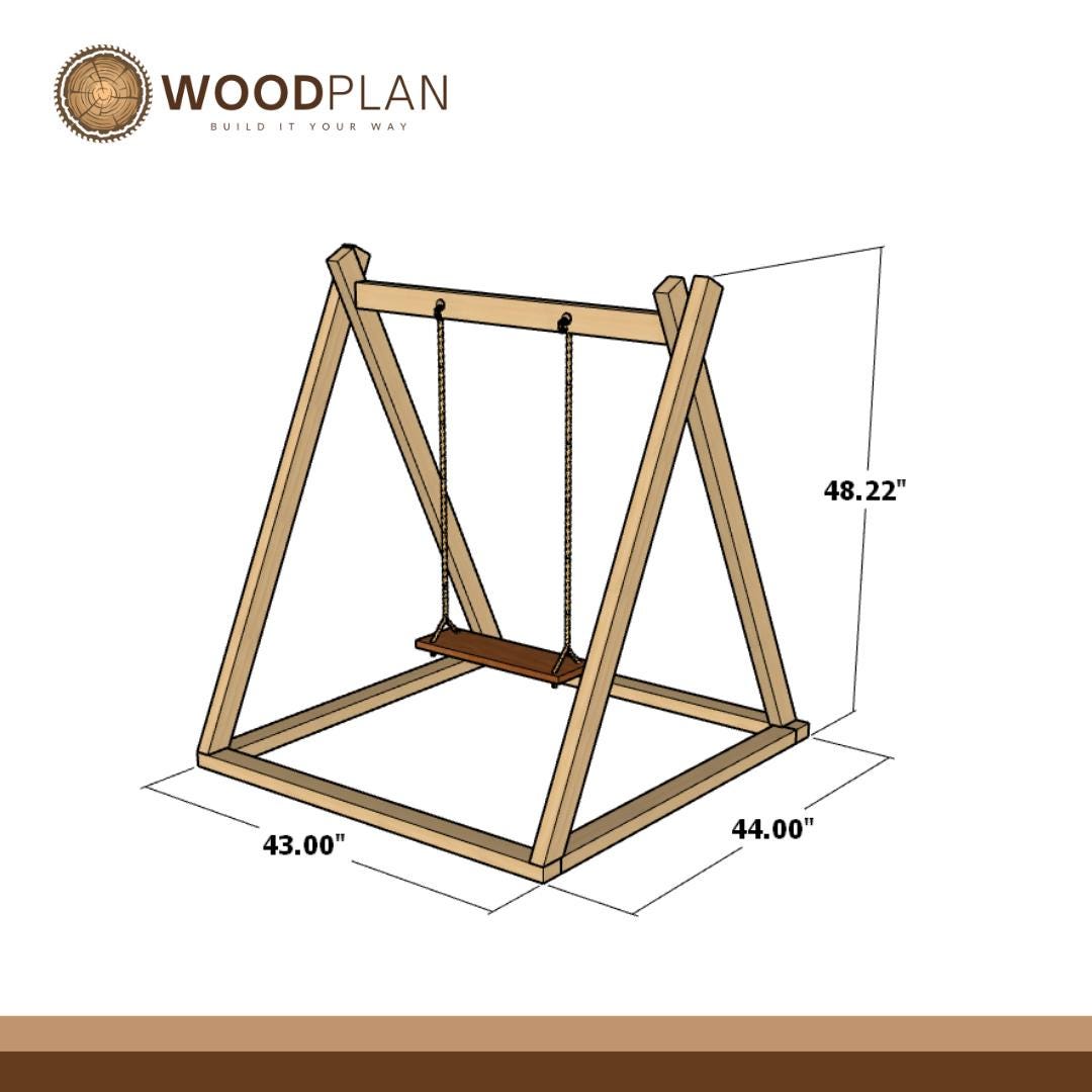 2-in-1 Kids Swing & Baby Cradle Woodworking Plan (PDF Download)