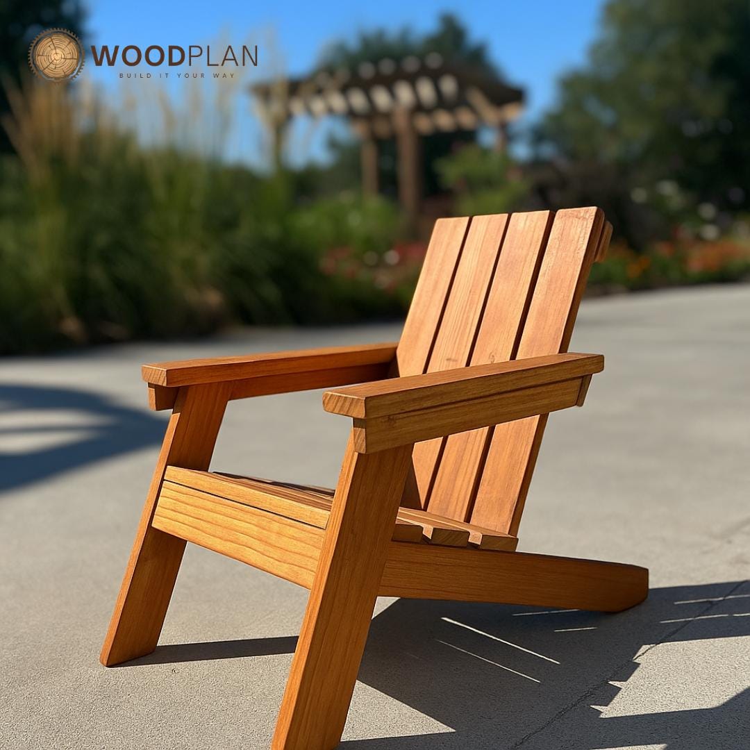 Kid’s Adirondack Chair – DIY Wooden Chair Plan | Children’s Outdoor Furniture | Woodworking PDF
