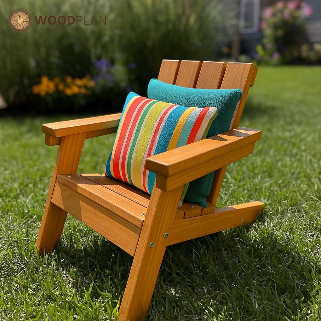 Kid’s Adirondack Chair – DIY Wooden Chair Plan | Children’s Outdoor Furniture | Woodworking PDF