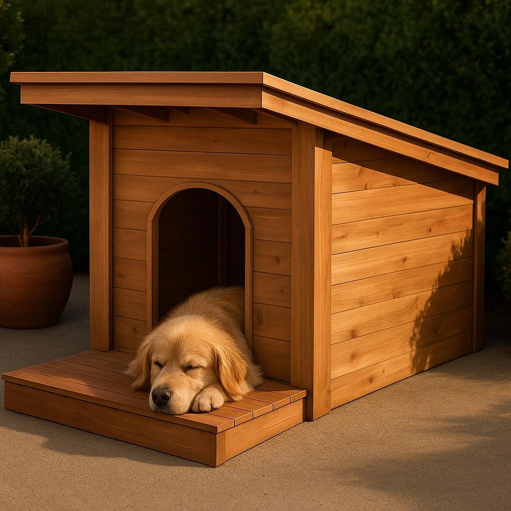 Easy DIY Dog House Plan | Outdoor Pet Shelter | Woodworking Project PDF