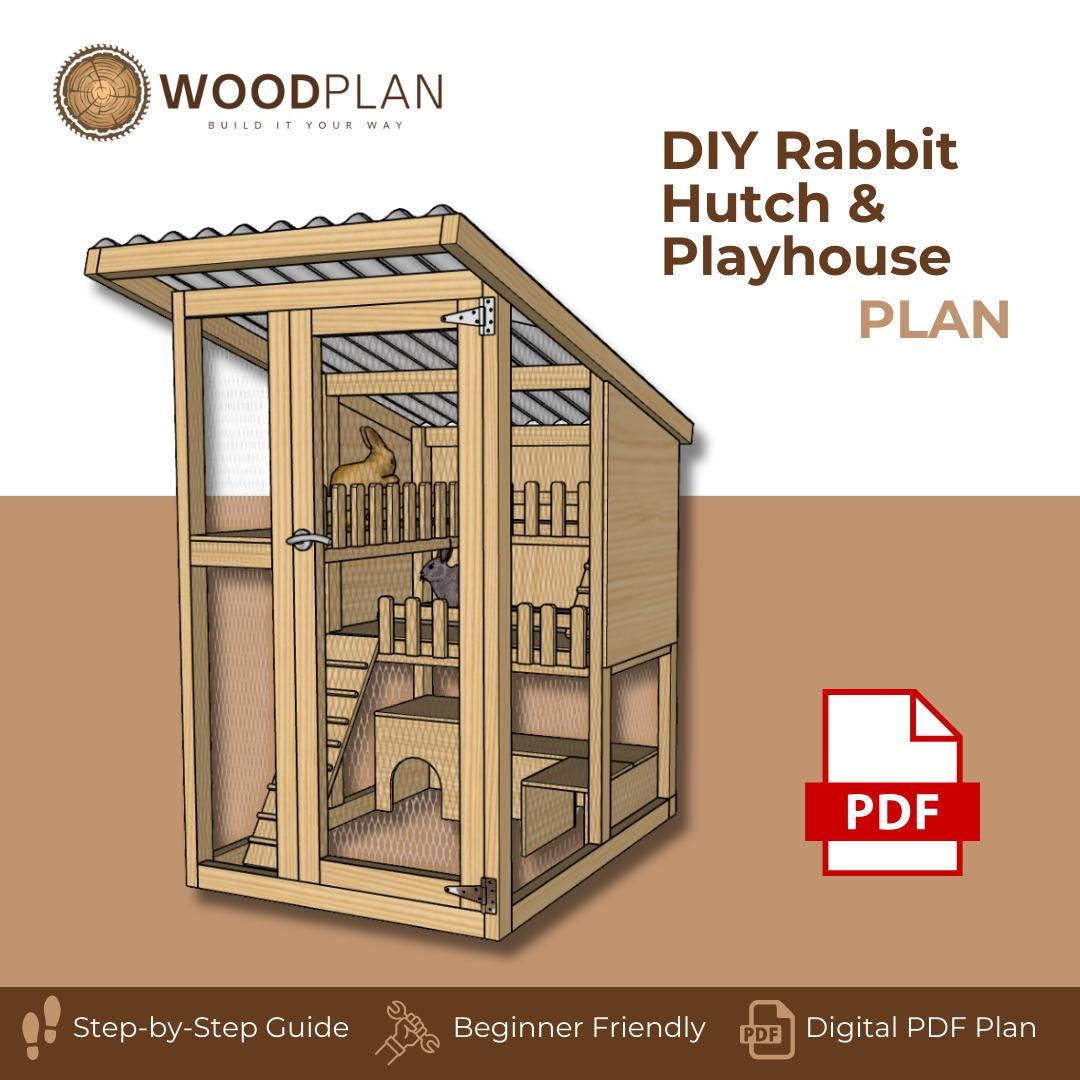Custom Rabbit Coop Plan: Personalized DIY Woodworking (Digital Download)