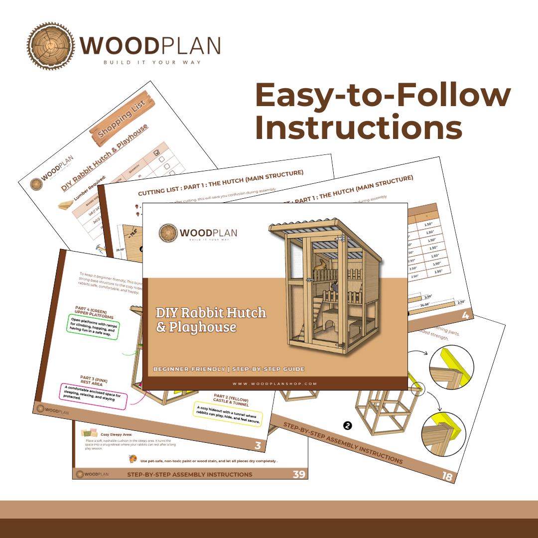 Custom Rabbit Coop Plan: Personalized DIY Woodworking (Digital Download)