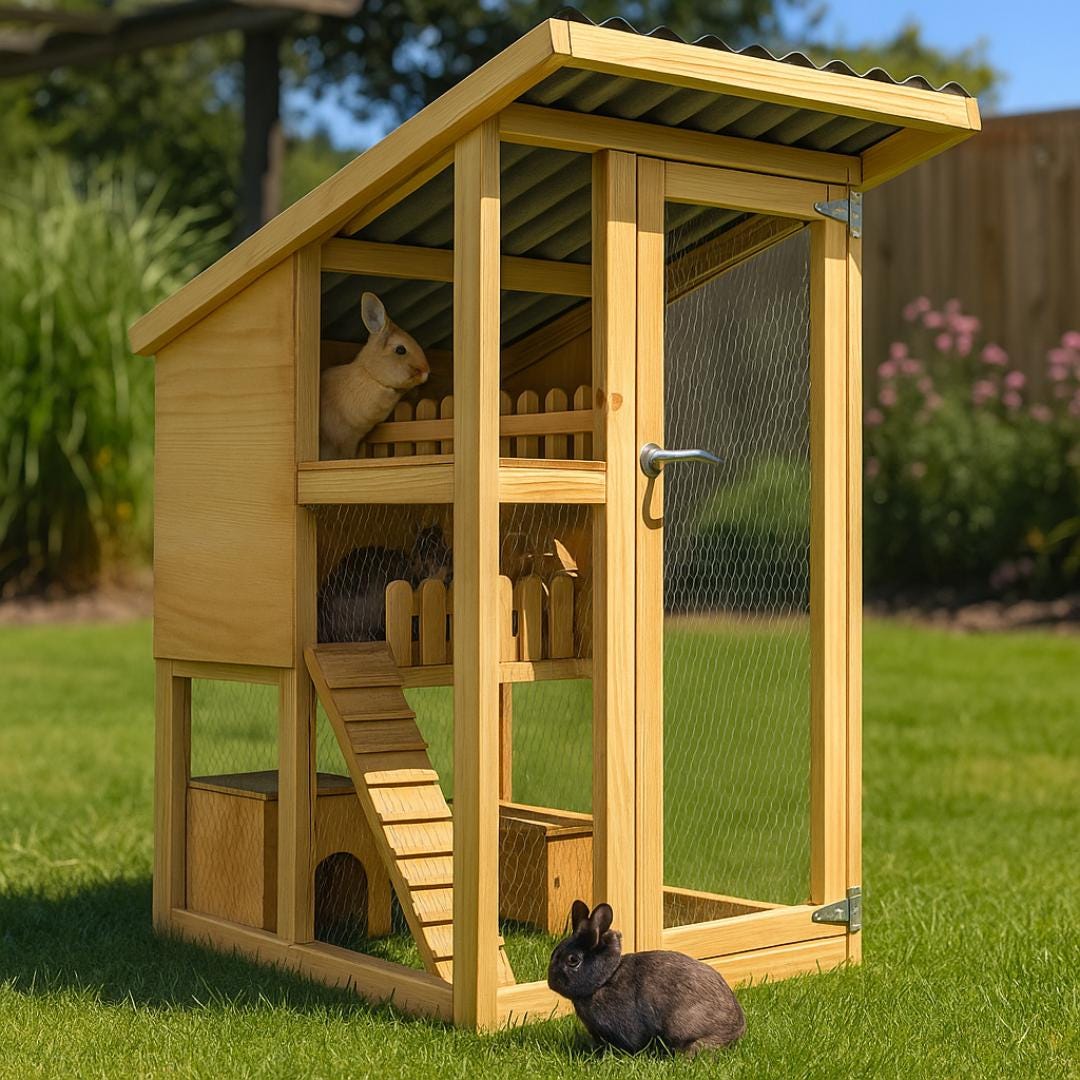 Custom Rabbit Coop Plan: Personalized DIY Woodworking (Digital Download)