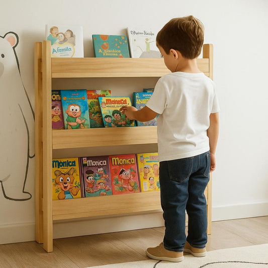Kids Front‑Facing Bookshelf Plan PDF | Montessori Display Rack | Beginner DIY