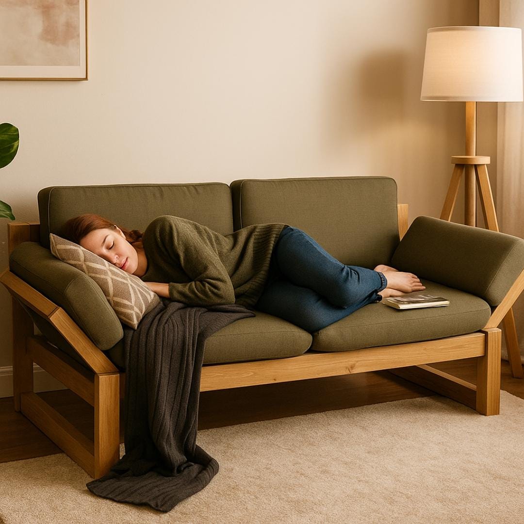 Minimalist DIY Sofa Plan PDF | Customizable Seat Cushion, Removable Cover, Modern Frame | Beginner–Intermediate DIY