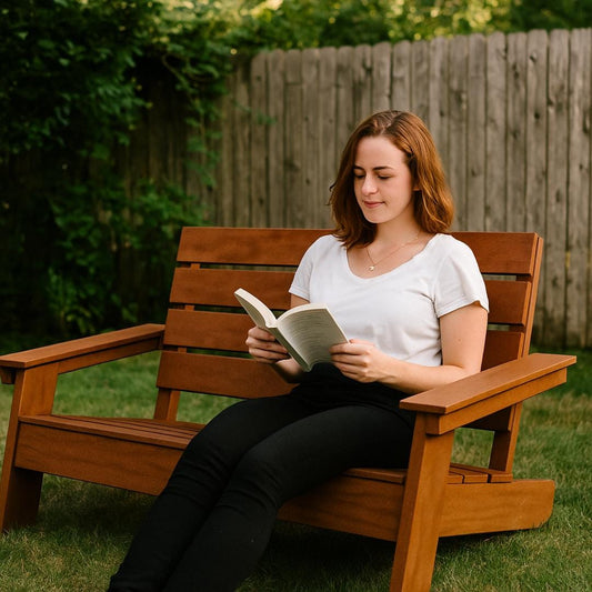Double Adirondack Chair Plan PDF | Two-Seat Wide Design, Outdoor Furniture, DIY Project