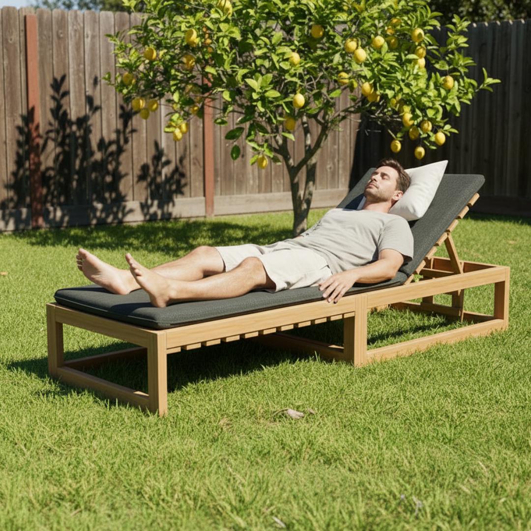 Convertible Outdoor Sofa Bed Plan PDF | Multi-Position Lounger, Adjustable Backrest, DIY Daybed