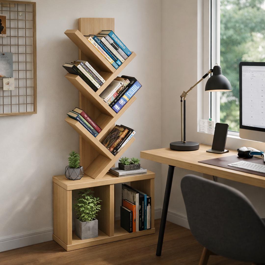 DIY Book Nook Tower PDF Plan | 2x10 & 2x12 Modern Woodworking Plans | Beginner