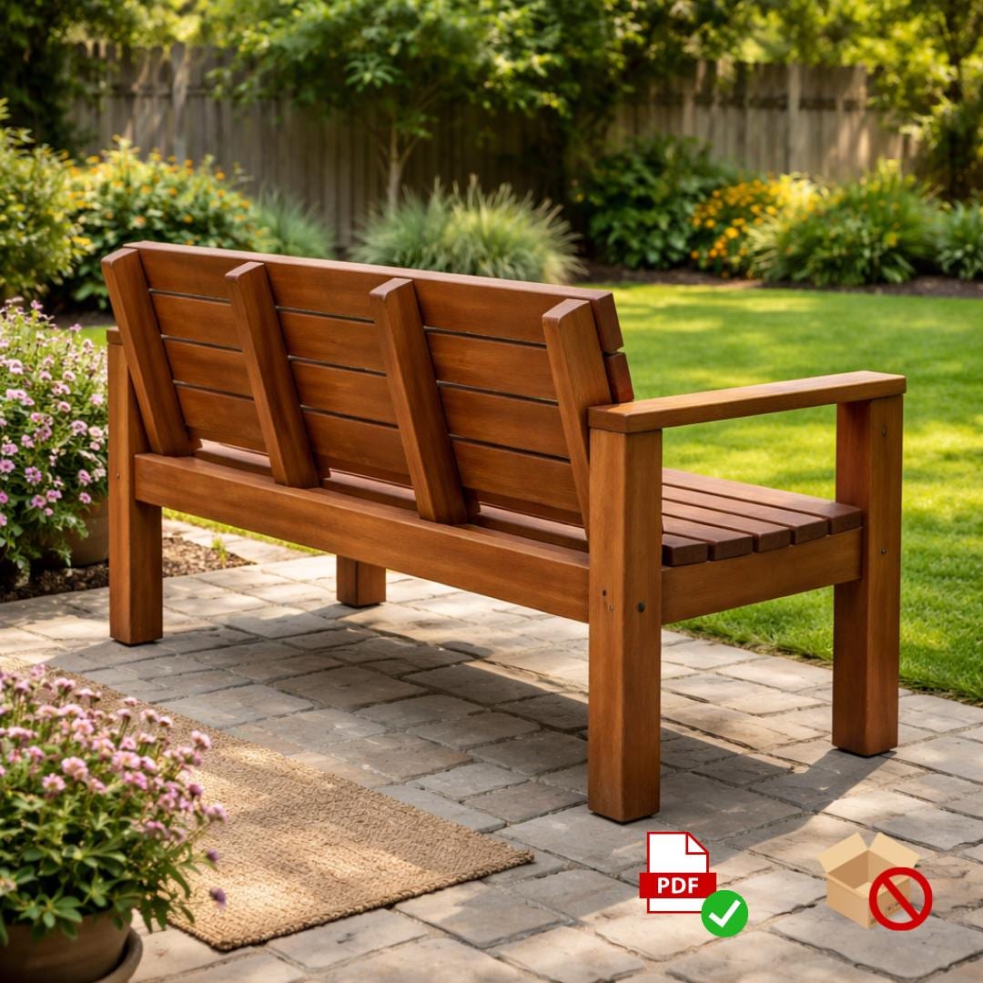 DIY Outdoor Bench | Outdoor Furniture Woodworking | Beginner-Friendly PDF