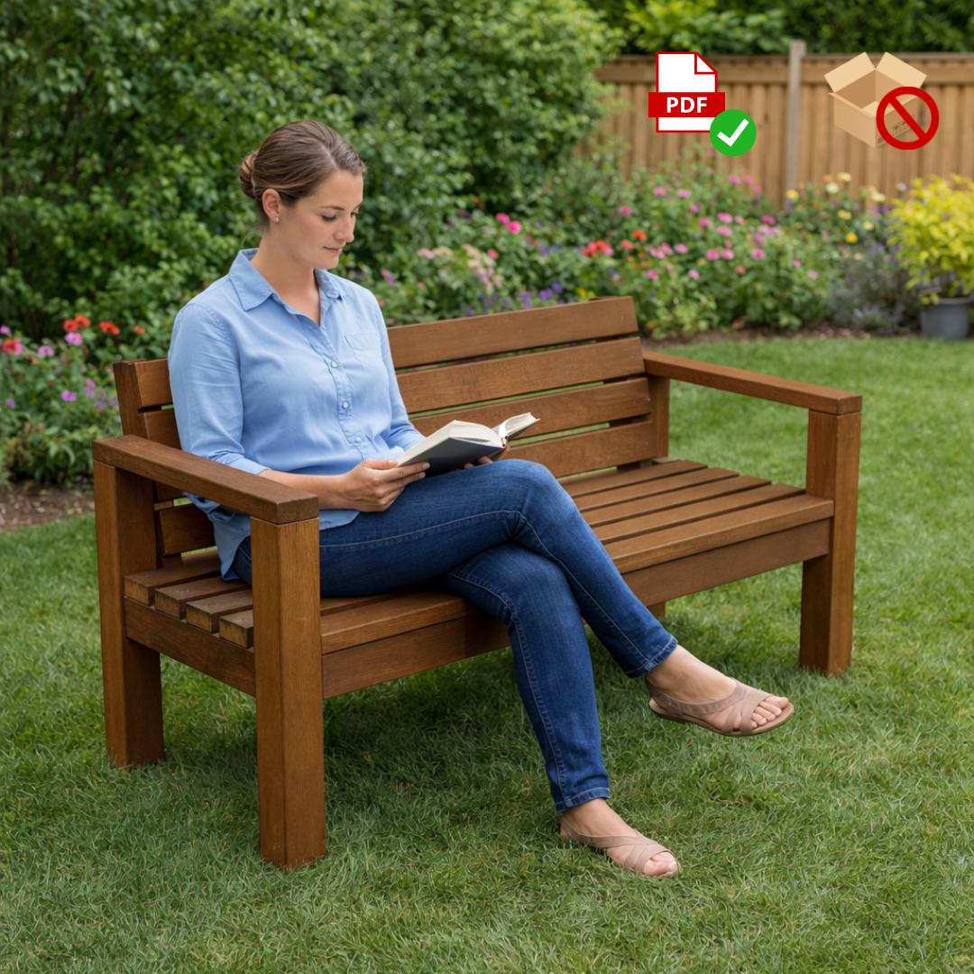 DIY Outdoor Bench | Outdoor Furniture Woodworking | Beginner-Friendly PDF